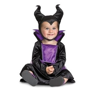 Kids Maleficent Costume - Black and Purple